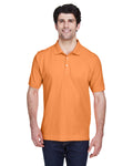 Men's Pima Piqué Short-Sleeve Polo - Cantaloupe