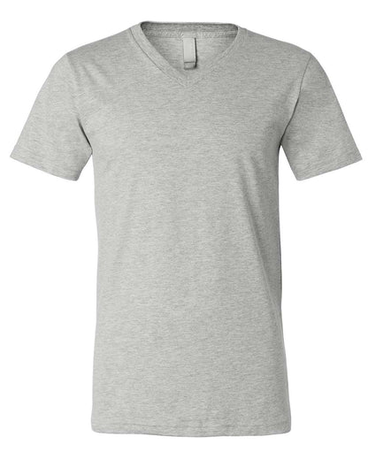 Unisex Jersey Short-Sleeve V-Neck T-Shirt - Heather Athletic