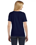 Missy Short-Sleeve Scoop Neck T-Shirt - Navy