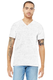 Bella + Canvas 3655C - Unisex Jersey Short-Sleeve V-Neck T-Shirt - White Marble