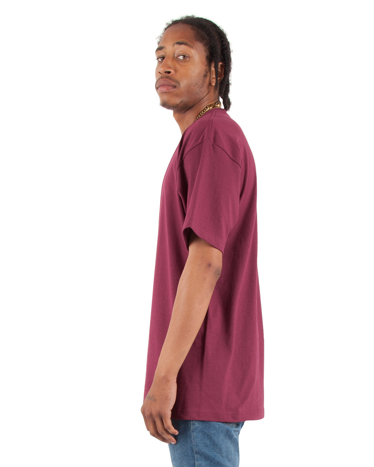 Unisex Max Heavyweight T-Shirt - Burgundy