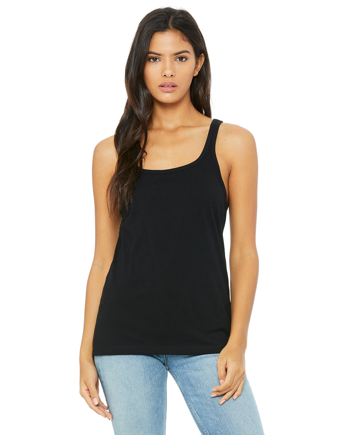 Women's Relaxed Jersey Tank - Black