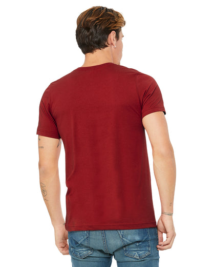 Unisex Jersey Short-Sleeve V-Neck T-Shirt - Canvas Red