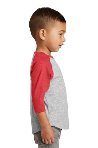 Toddler Baseball T-Shirt - Vintage Heather / Vintage Red
