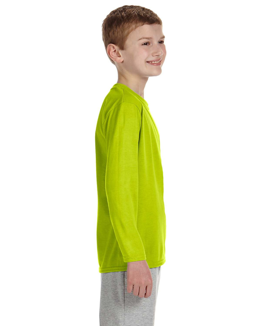 Youth Performance® Youth Long-Sleeve T-Shirt - High Viz Safety Green