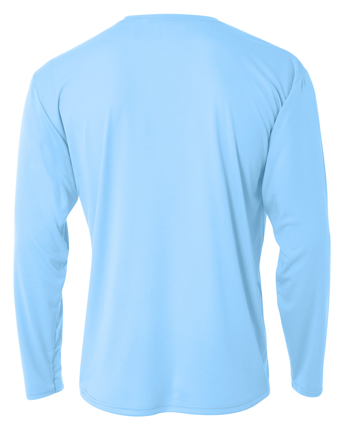 Youth Long Sleeve Cooling Performance Crew Shirt - SKY BLUE