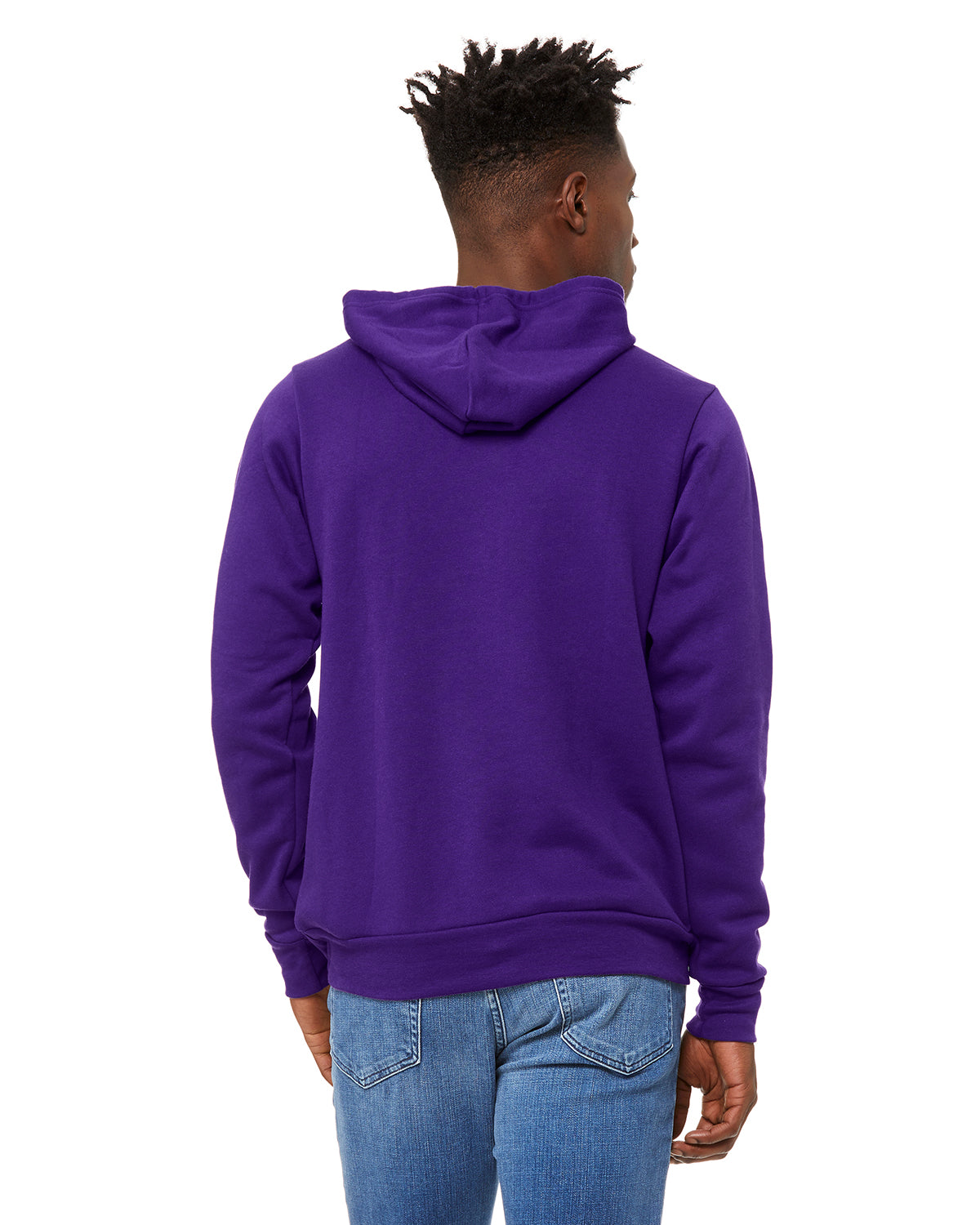 Unisex Sponge Fleece Pullover Hoodie - Team Purple