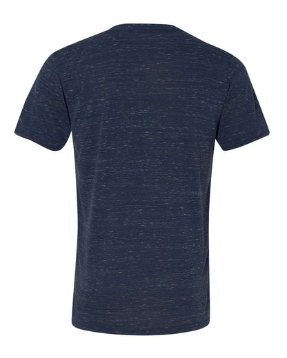 Unisex Jersey Short-Sleeve V-Neck T-Shirt - Navy Marble