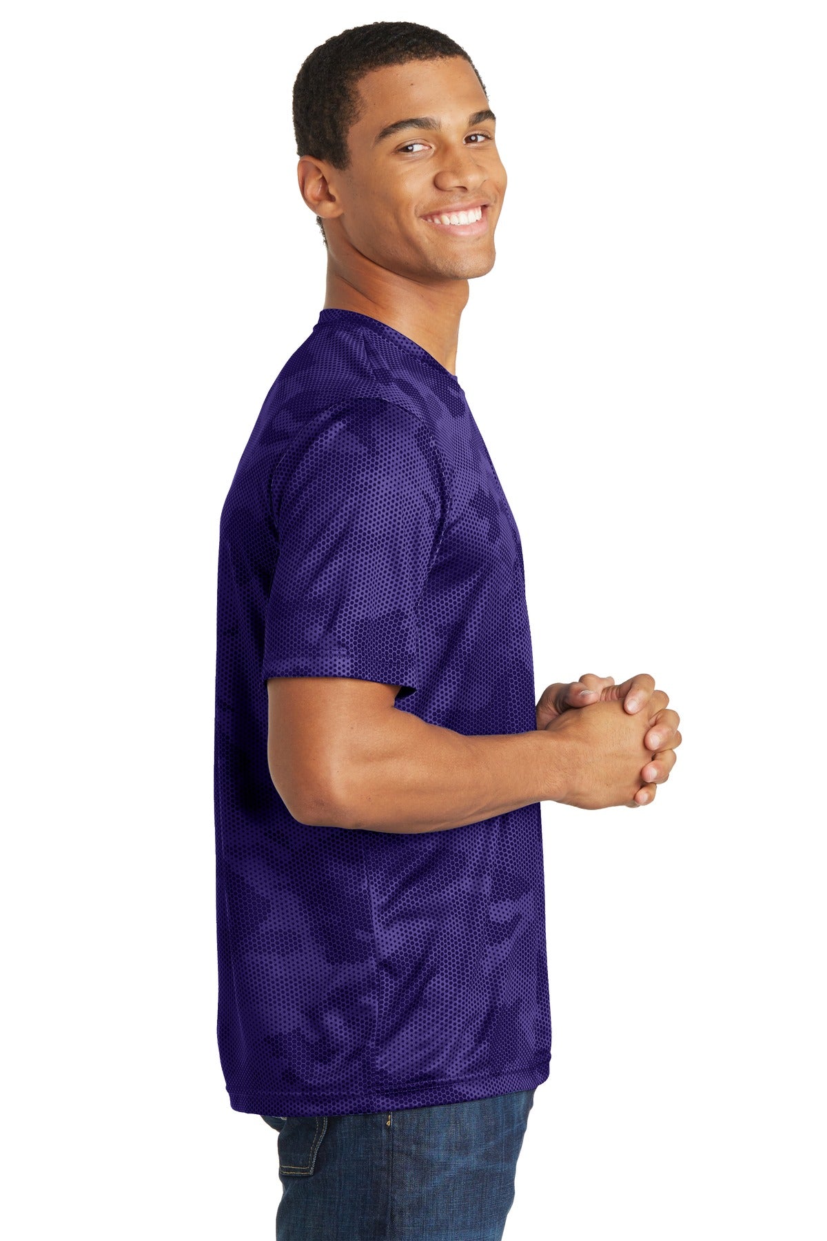 Unisex CamoHex Tee - Purple