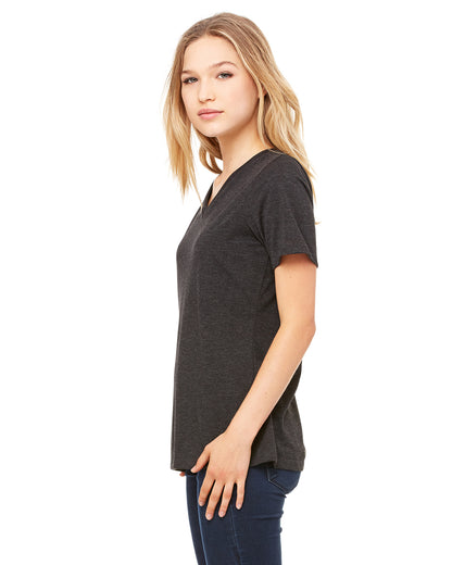 Women's Relaxed Jersey V-Neck T-Shirt - Charcoal Black Triblend