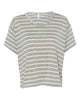 Heather Striped Athletic / White