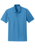 Unisex Dry Zone Grid Polo - Celadon Blue