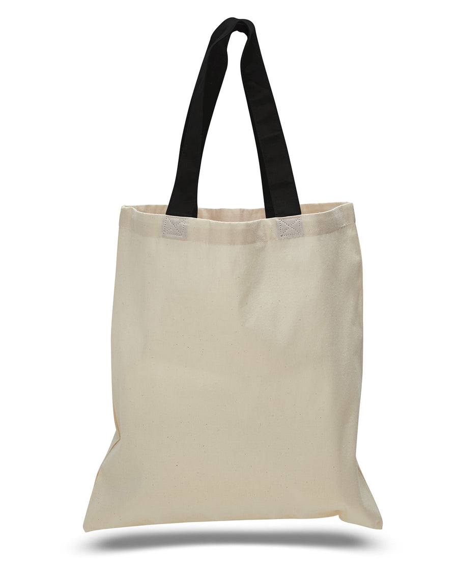 OAD Contrasting Handles Tote - Black