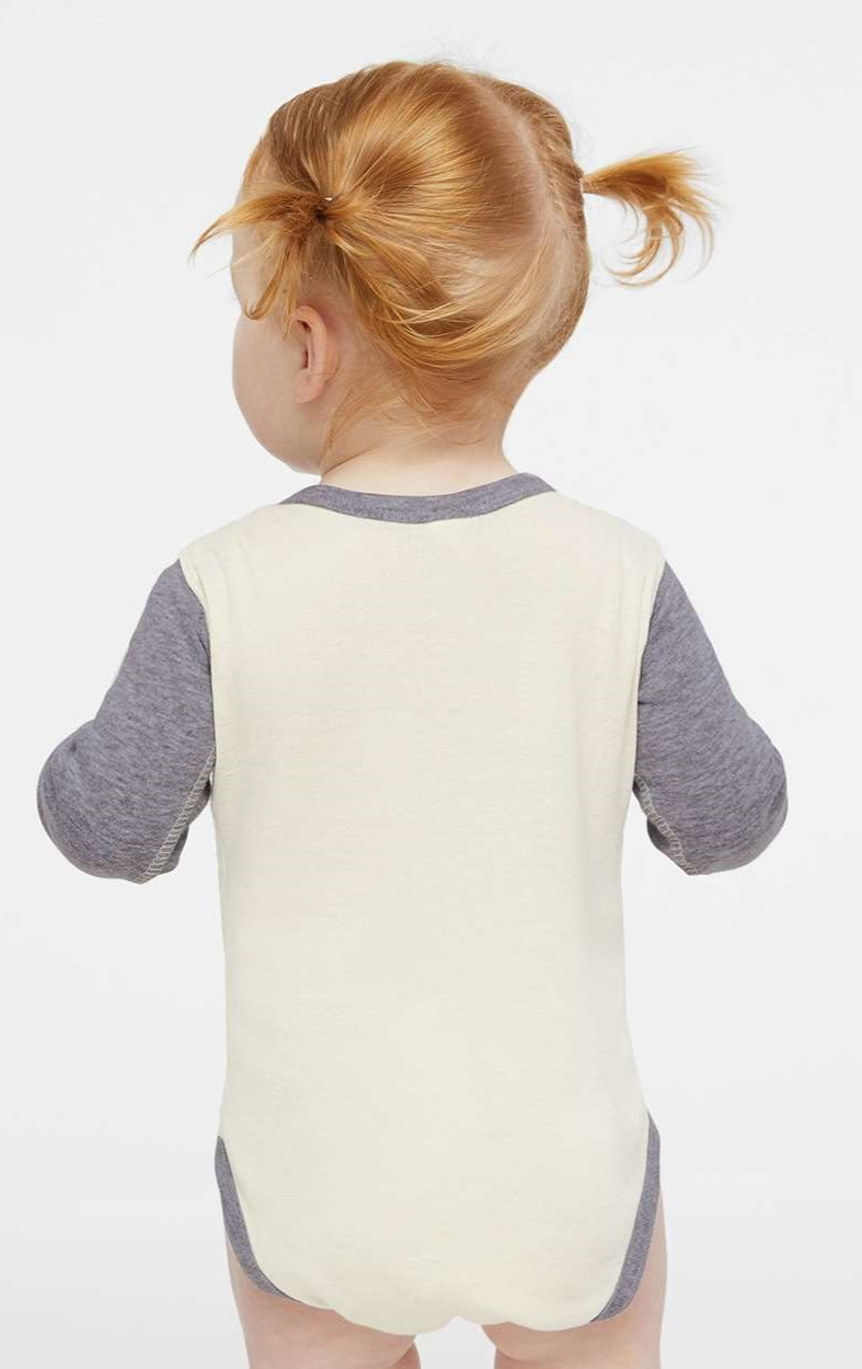 Infant Long-Sleeve Bodysuit - Natural / Heather