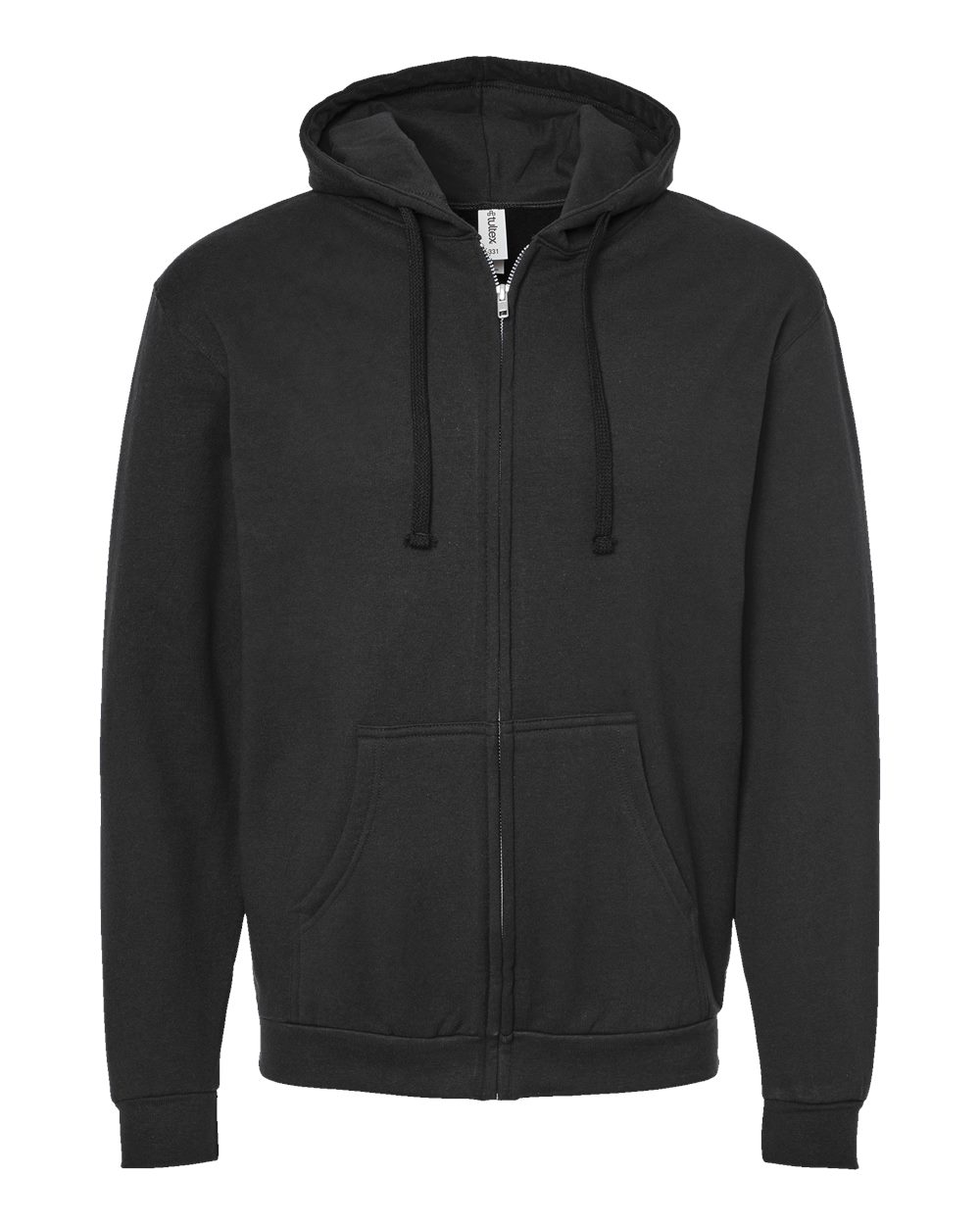 Unisex Fleece Zip Hoodie - Black