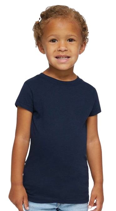 Toddler Girls' Fine Jersey T-Shirt - Navy