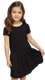 Rabbit Skins 5323 - Toddler Baby Rib Dress - Black