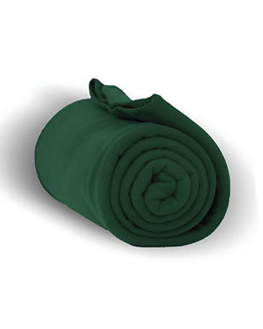 Fleece Throw - Forest Green