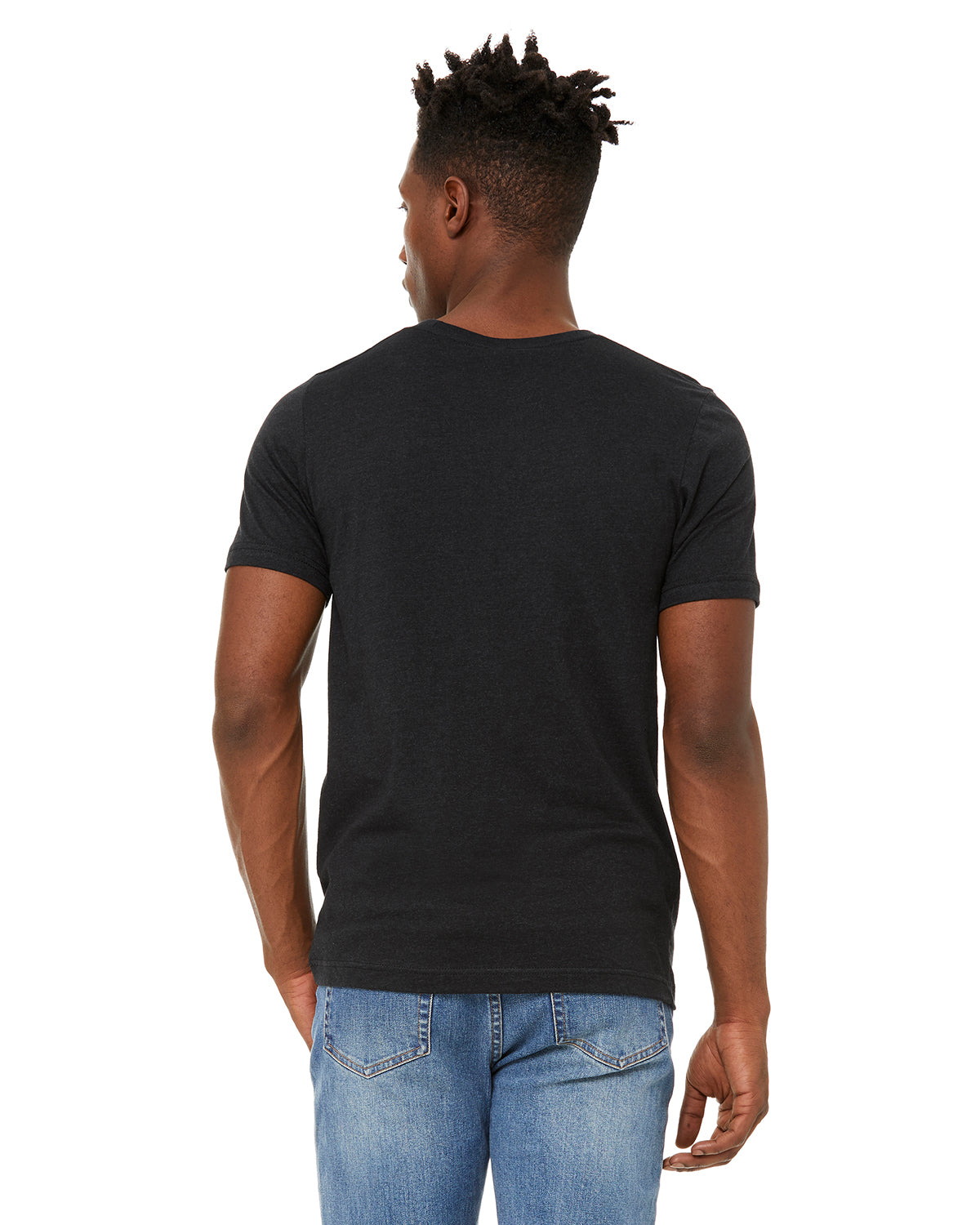 Unisex Sueded T-Shirt - Heather Black