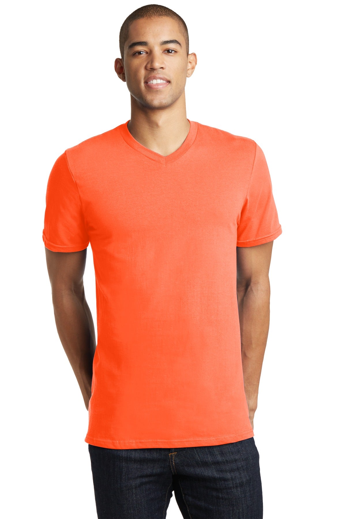 Unisex The Concert Tee V-Neck - Neon Orange