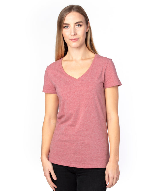 Women's Ultimate V-Neck T-Shirt - Maroon Heather