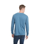 Unisex Inspired Dye Long-Sleeve Crew - Blue Jean