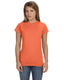Gildan G640L - Women's Softstyle® Fitted T-Shirt - Heather Orange