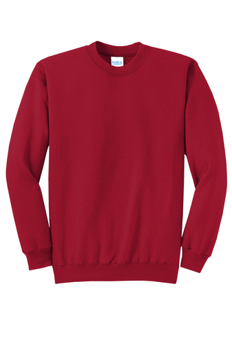 Unisex Core Fleece Crewneck Sweatshirt - Red