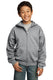 Port & Company PC90YZH - Youth Core Fleece Full-Zip Hoodie - Athletic Heather
