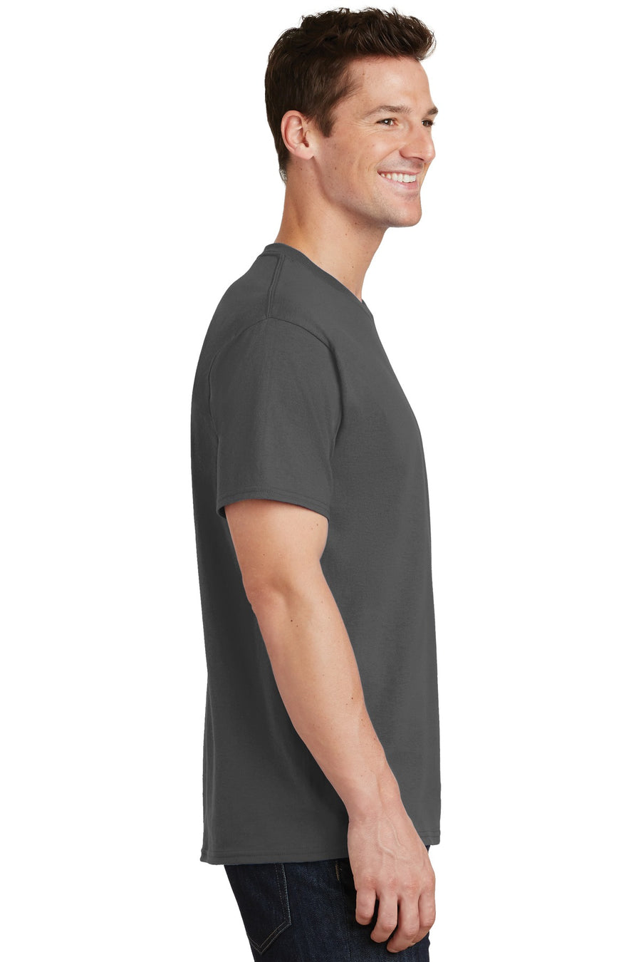 Unisex Core Cotton Tee - Charcoal