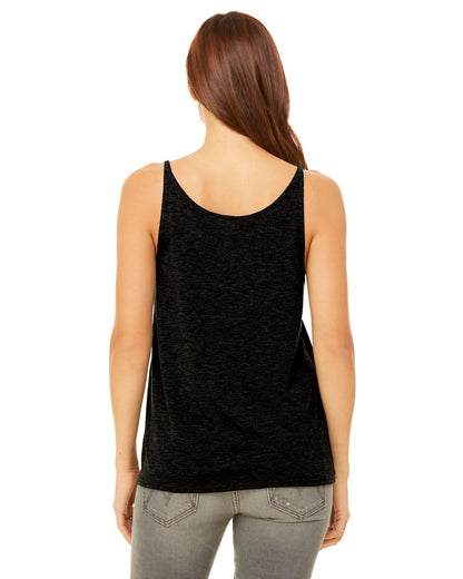 Women's Slouchy Tank - Heather Black