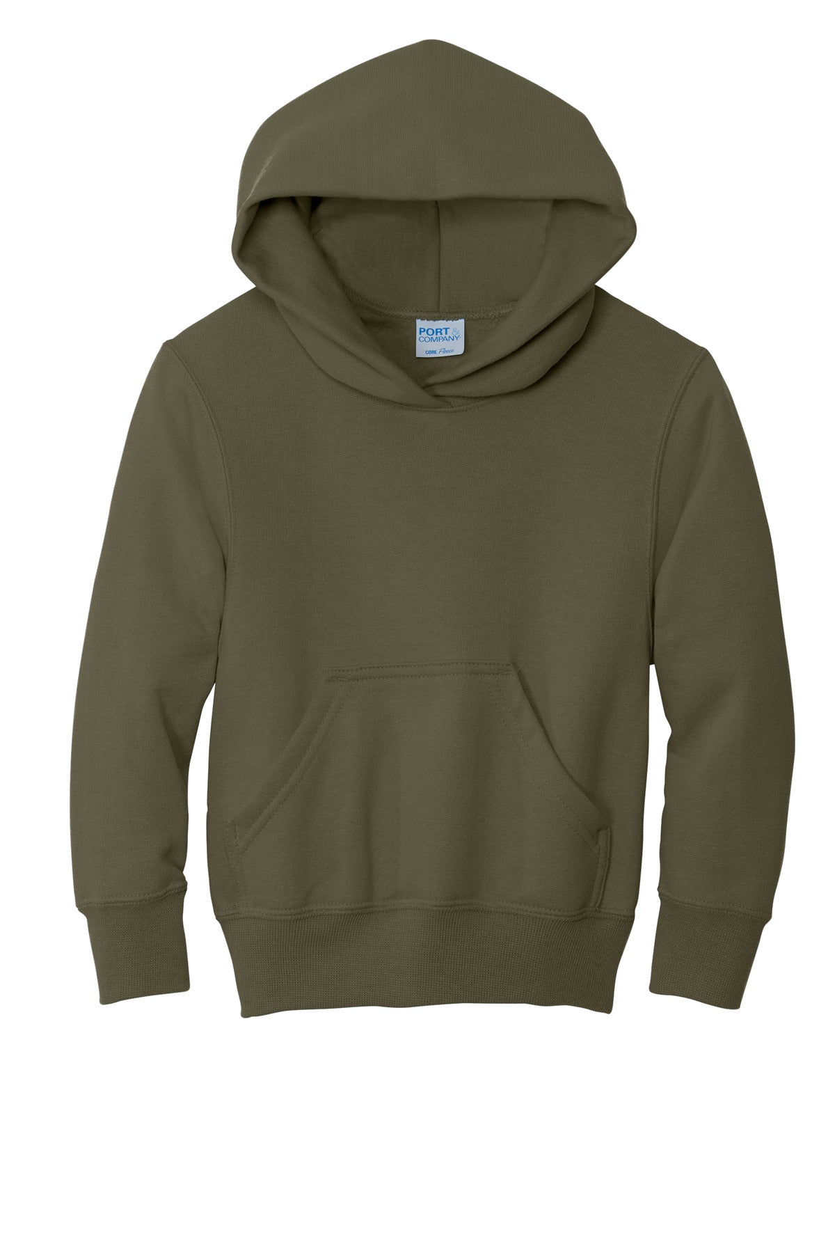 Youth Core Fleece Pullover Hoodie - Olive Drab Green