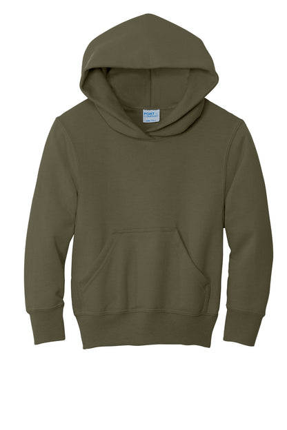 Youth Core Fleece Pullover Hoodie - Olive Drab Green