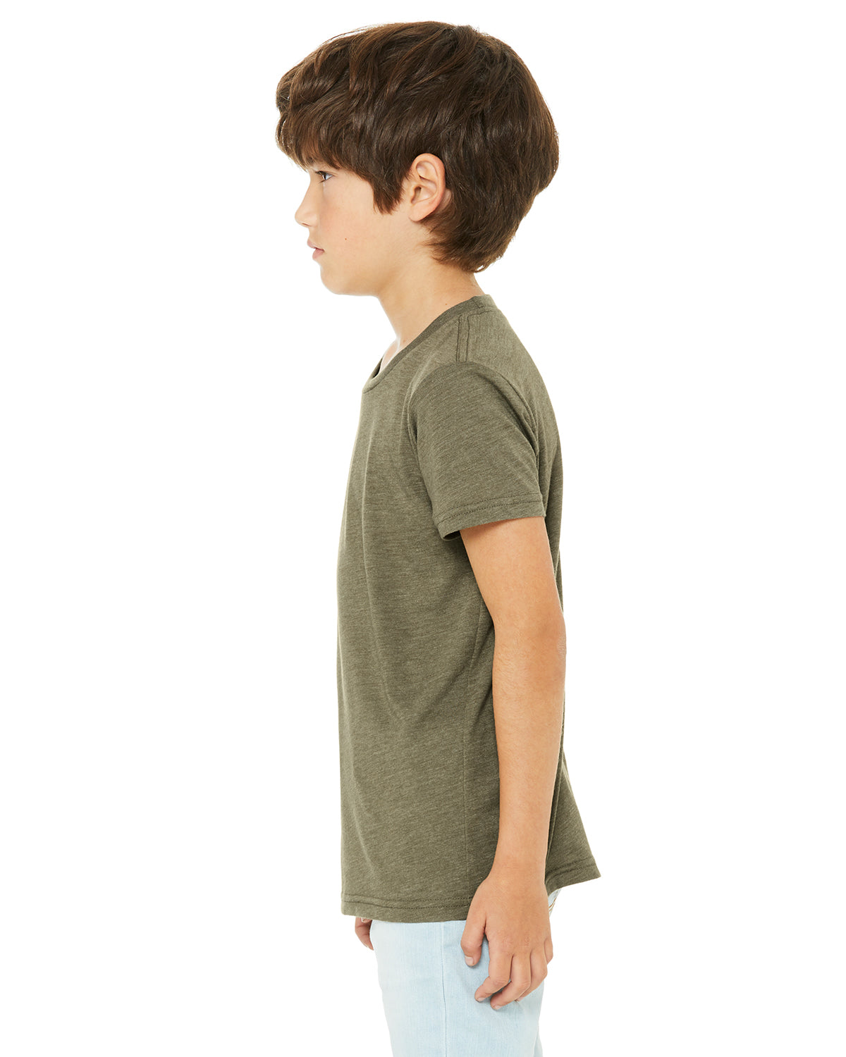 Youth Triblend Short-Sleeve T-Shirt - Olive Triblend