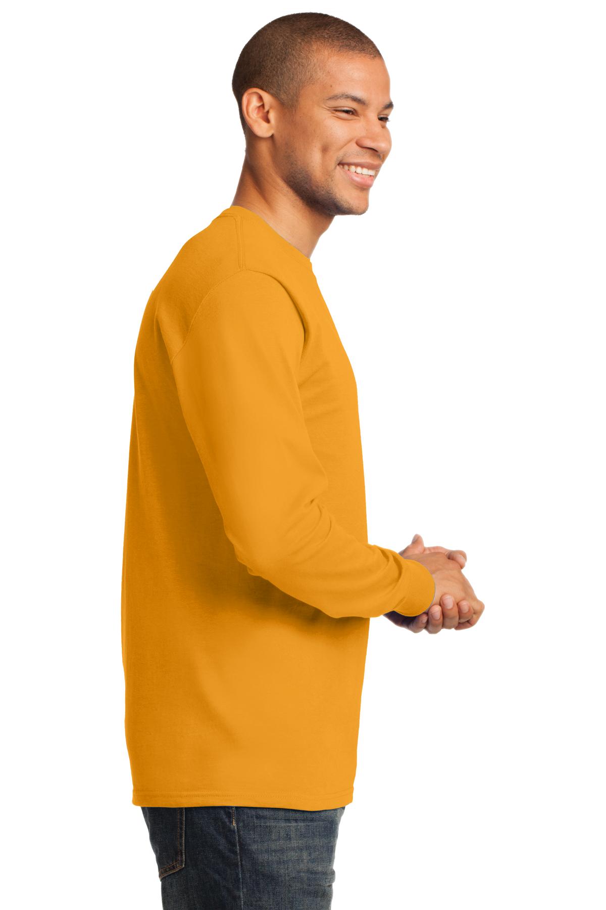 Unisex Long Sleeve Essential Tee - Gold
