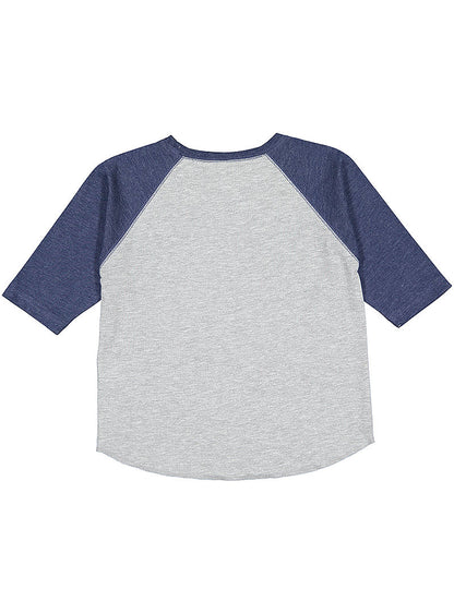Toddler Baseball T-Shirt - VN Heather/VN True Navy