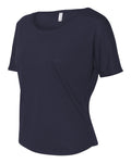 Women's Flowy Open Back Tee - Midnight