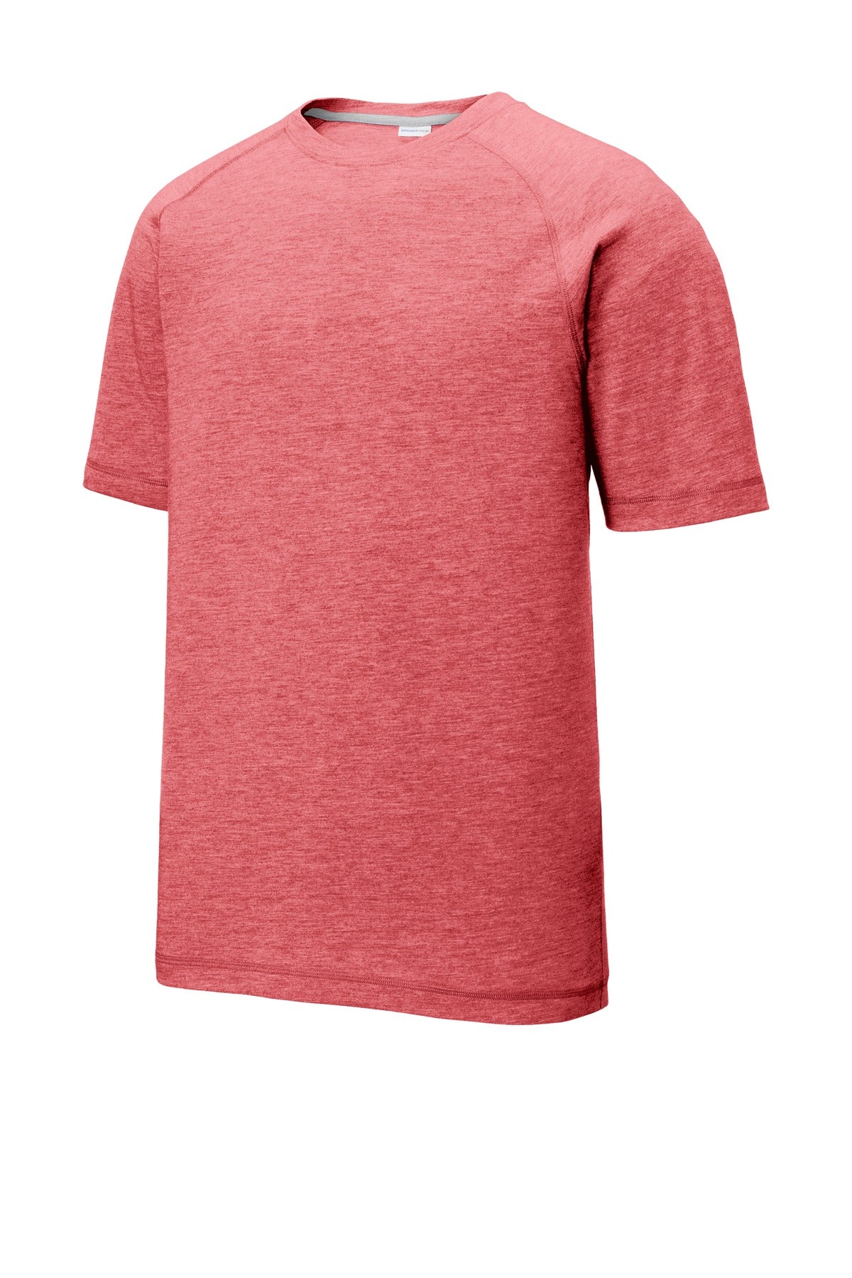 Unisex PosiCharge Tri-Blend Wicking Raglan Tee - True Red Heather