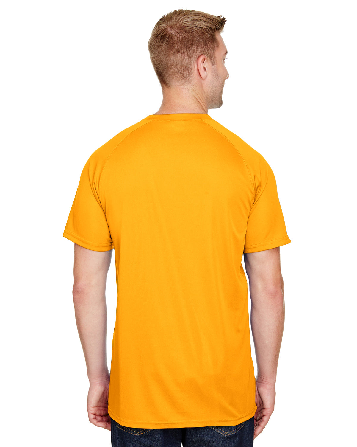 Unisex Attain 2-Button Baseball Jersey - Gold