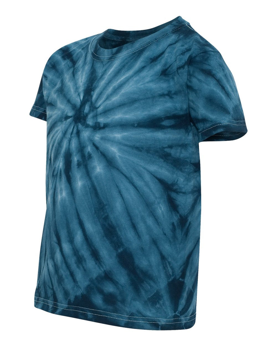 Youth Cyclone Vat-Dyed Pinwheel Short Sleeve T-Shirt - Navy