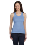 Women's 2x1 Rib Tank - Ocean Blue