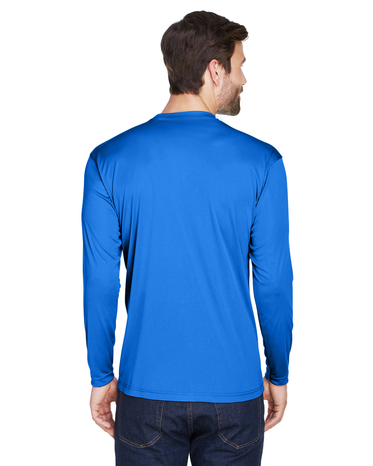 Unisex Cool & Dry Sport Long-Sleeve Performance Interlock T-Shirt - Royal