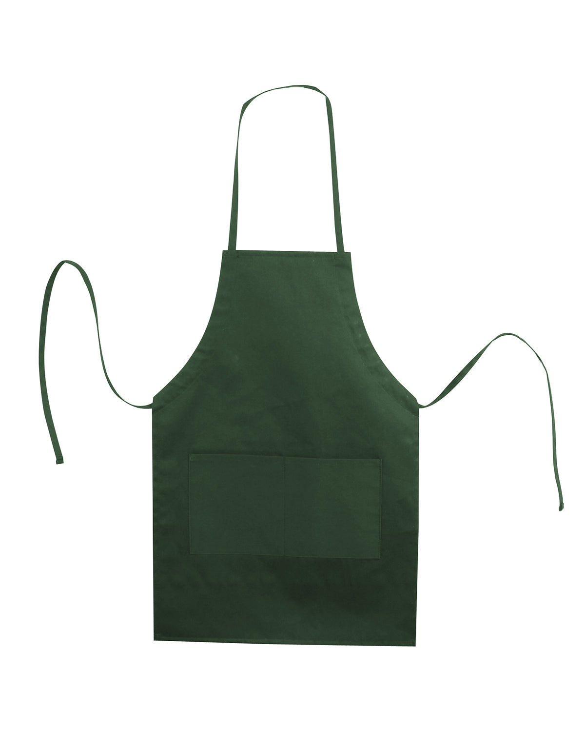 Butcher Style Twill Apron - Forest Green