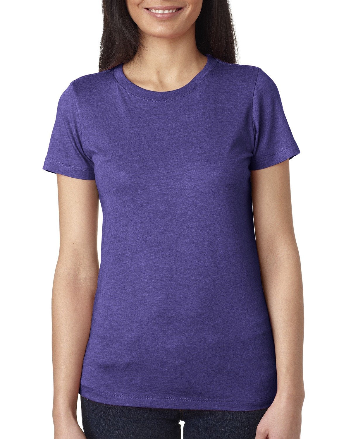 Women's Triblend Crew - Purple Rush