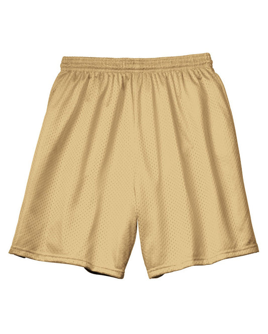 Unisex Seven Inch Inseam Mesh Short - Vegas Gold