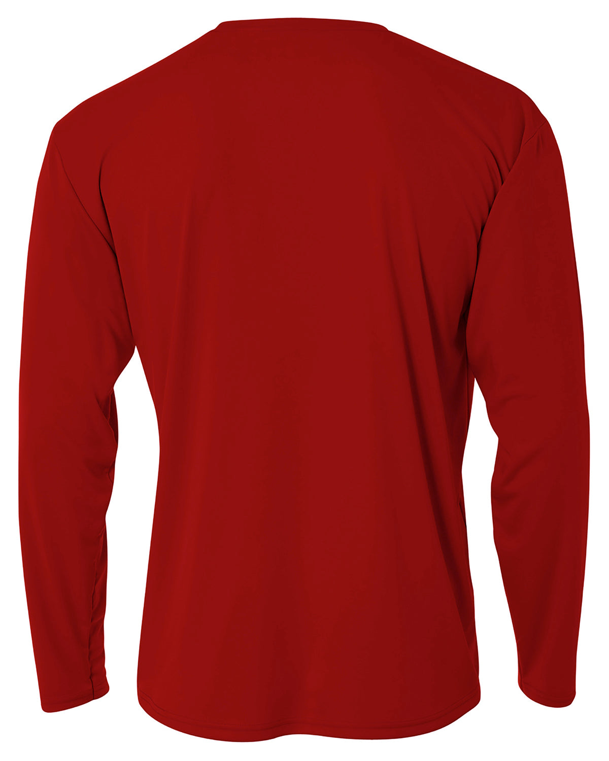 Youth Long Sleeve Cooling Performance Crew Shirt - Cardinal
