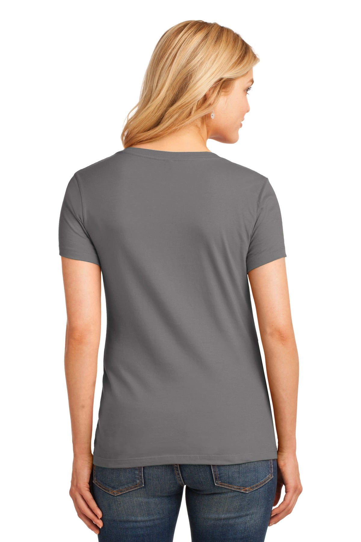 Women's Core Cotton V-Neck Tee - Medium Gray