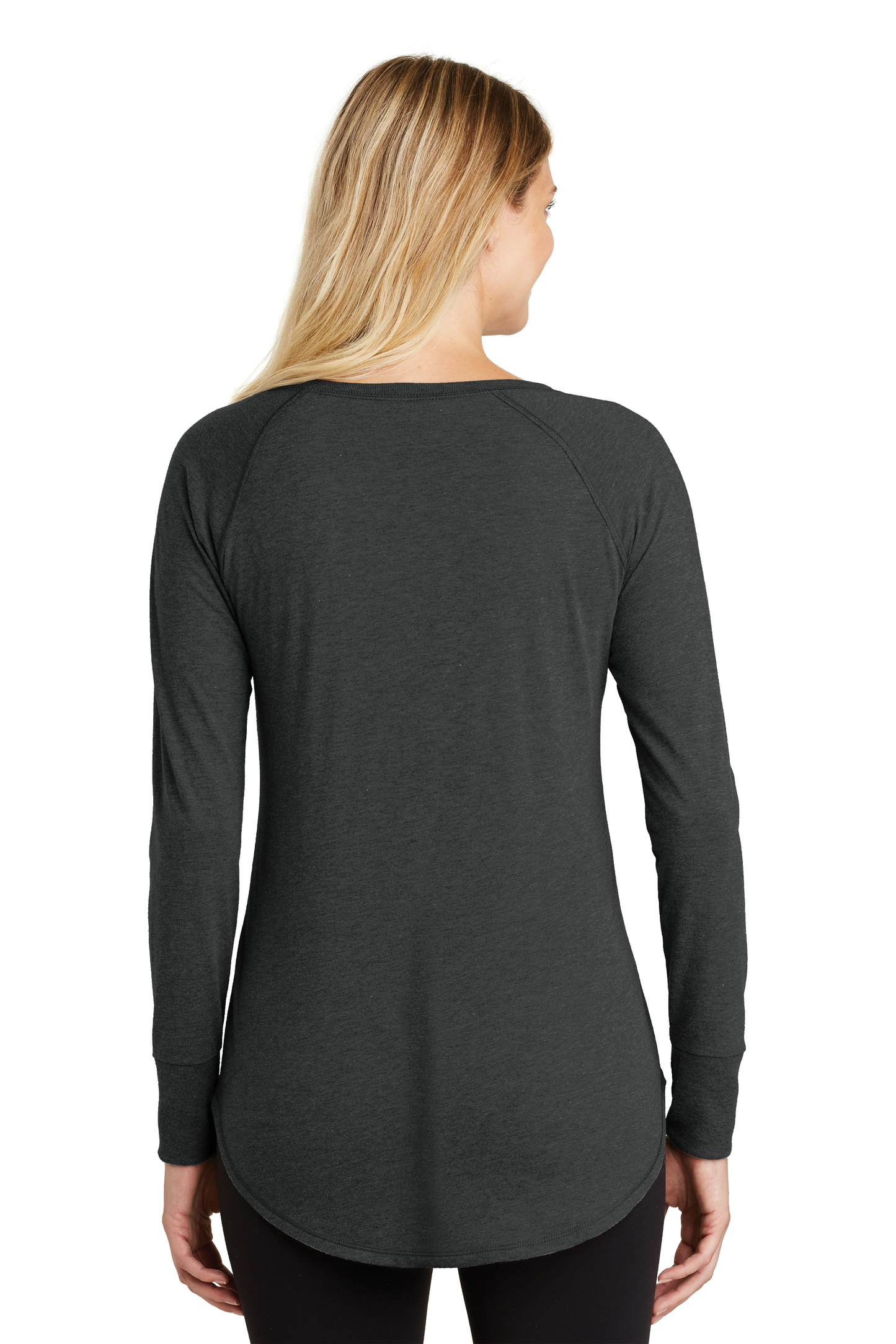 Women's Perfect Tri Long Sleeve Tunic Tee - Black Frost