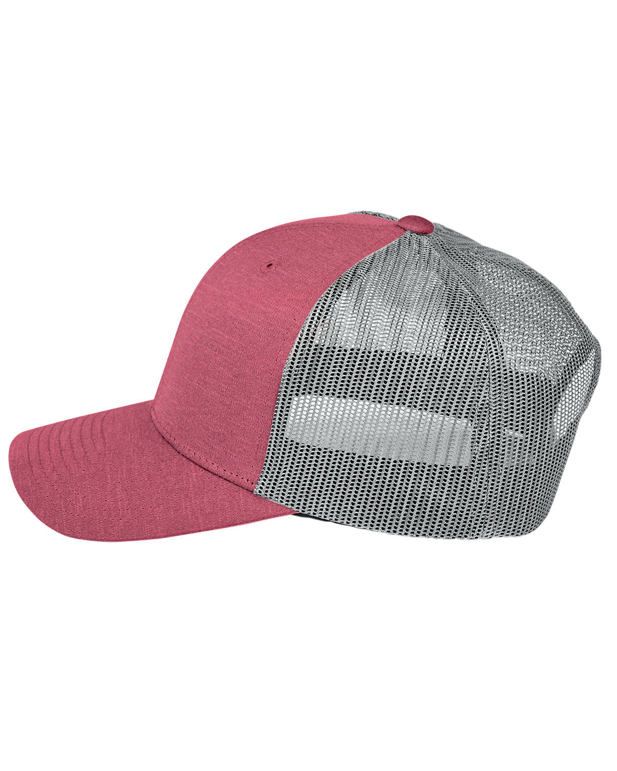 by Yupoong® Unisex Zone Sonic Heather Trucker Cap - Sport Maroon Heather / Sport Gray