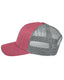 Team 365 TT802 - by Yupoong® Unisex Zone Sonic Heather Trucker Cap - Sport Maroon Heather / Sport Gray